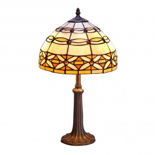 Lámpara de mesa Marfil Tiffany II