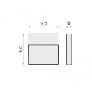 Applique Murale Exterieur LED Nashira (4W)