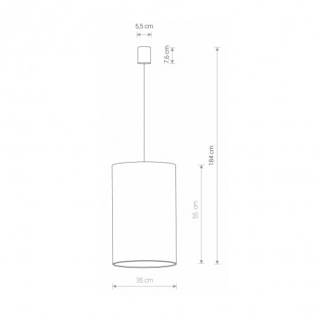 Lampe de plafond Barrel L