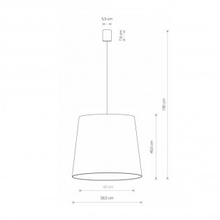 Lampe de plafond Cone L