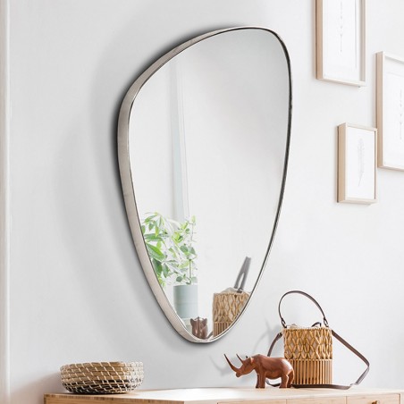 Miroir decoratif Orio Argent (84x55)