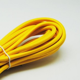 Cable tissu jaune