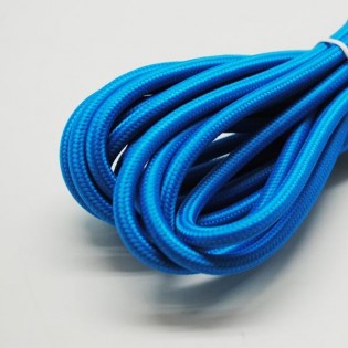 Cable tissu Bleu
