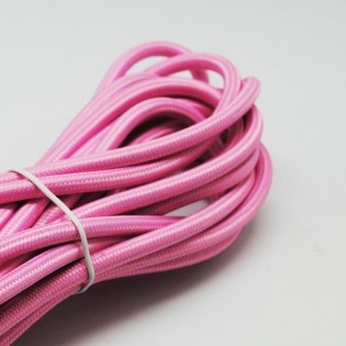 Cable tissu rose