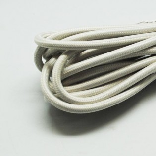 Cable tissu ivoire