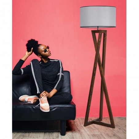 Lampadaire Nacor Gris