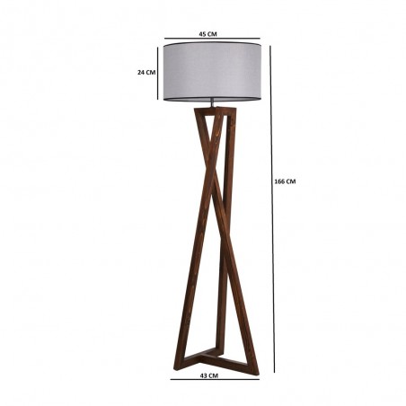Lampadaire Nacor Gris