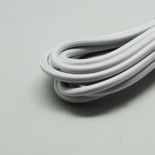 Cable tissu blanche