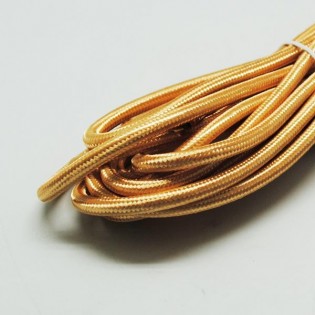 Cable tissu doré