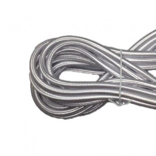 Cable tissu Argent