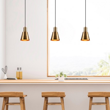 Lampe de plafond Ribe Or