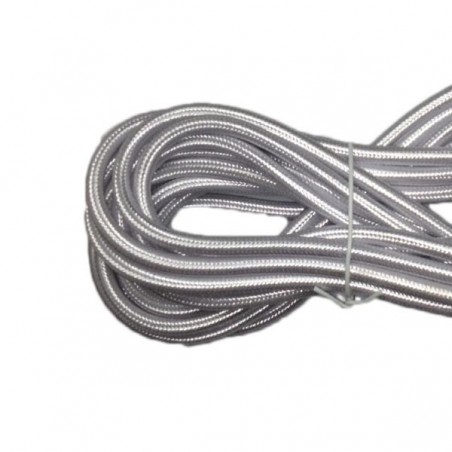 Enrouleur de câble tissu Argent