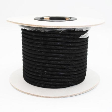 Enrouleur de câble tissu noir