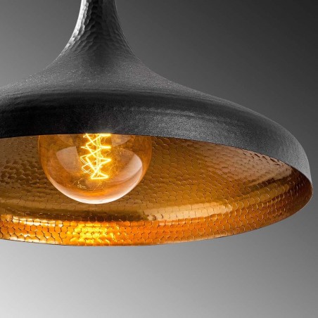 Lampe de plafond Asney Noir