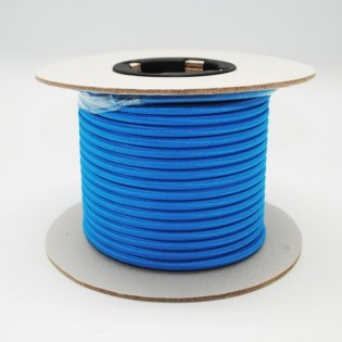 Enrouleur de câble tissu Bleu