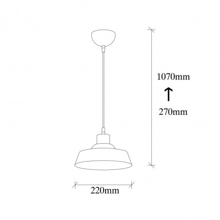 Lampe de plafond Harvey 22 Noir