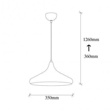 Lampe de suspension Harvey 35 Argent