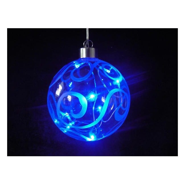 Ballon vitre lumière LED Bleu