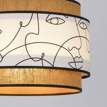 Lampe de suspension Milo Visages