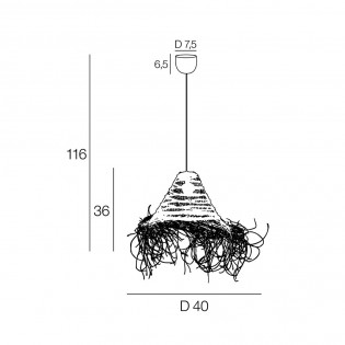Lampe de plafond Atlas
