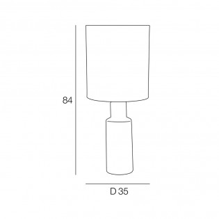 Lampe a poser Santal L