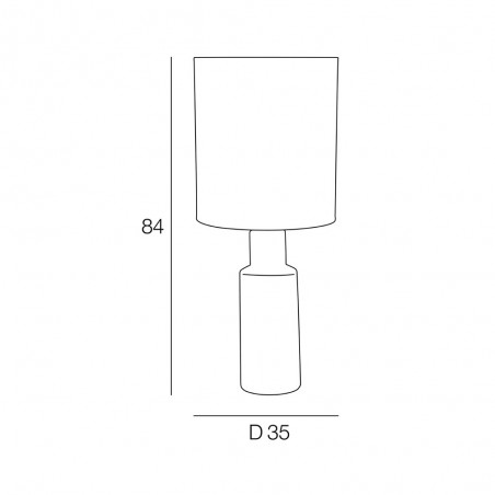 Lampe a poser Santal L