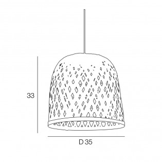 Lampe de plafond Sakura
