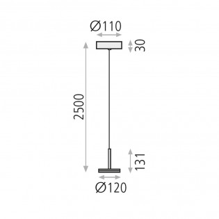 Lampe de plafond LED Corvus (7.5W)