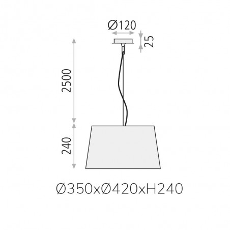 Lampe de plafond Stilo