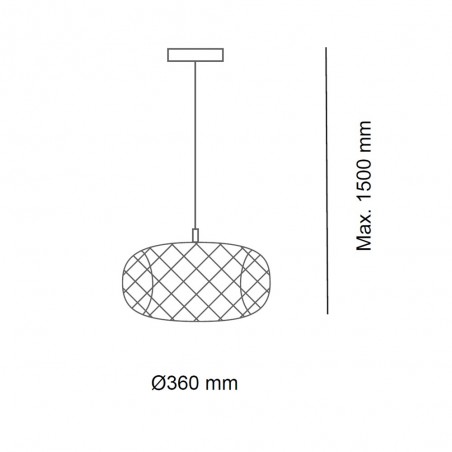 Lampe de plafond Leyte