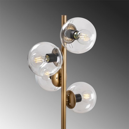 Lampadaire Sinza Transparent (4 lumieres)