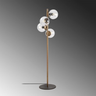 Lampadaire Sinza Transparent (4 lumieres)