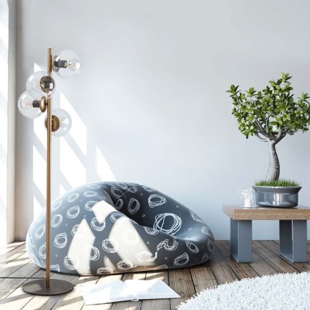 Lampadaire Sinza Transparent (4 lumieres)