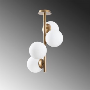 Plafonnier Sinza Opale (4 lumieres)