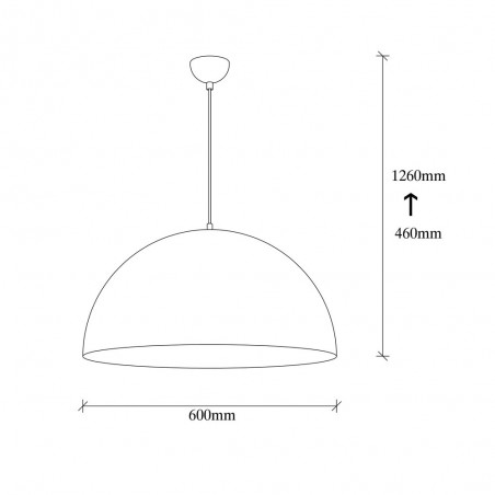 Lampe de plafond Harvey 60 Blanc