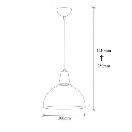 Lampe de plafond Momo 30 Blanc