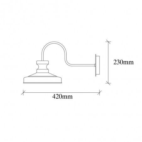 Applique Murale Harvey 22 Noir