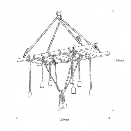 Lampe de suspension Gentry (12 lumieres)