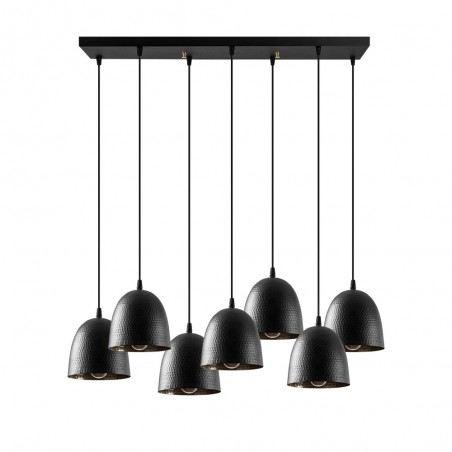 Lampe de suspension Asney 16 Noir (7 lumieres)