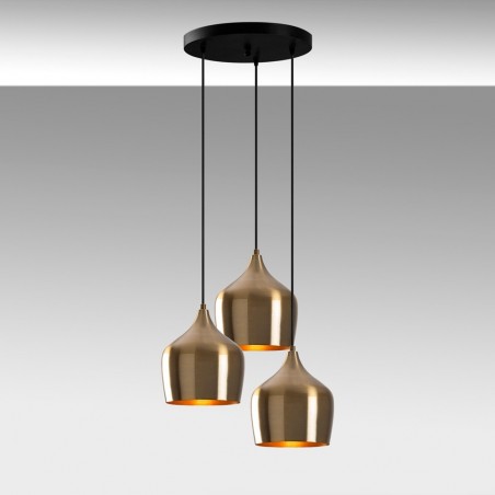 Lampe de suspension Momo 22 Vintage (3 lumieres)