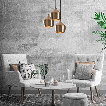 Lampe de suspension Momo 22 Vintage (3 lumieres)