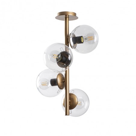 Plafonnier Sinza Transparent (4 lumieres)
