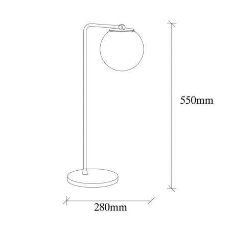 Lampe a poser Marga Noir