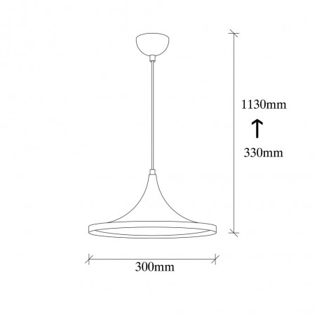 Ceiling Lamp Harvey 30 Noir