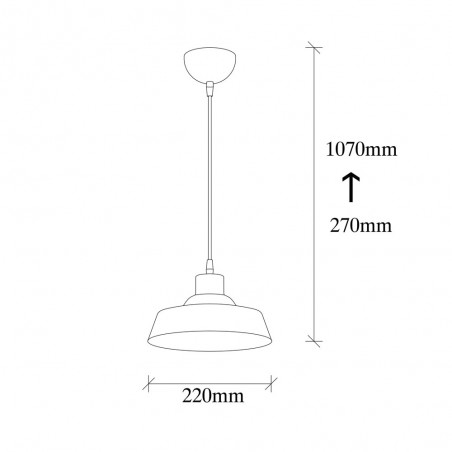 Lampe de plafond Harvey 22 Vintage