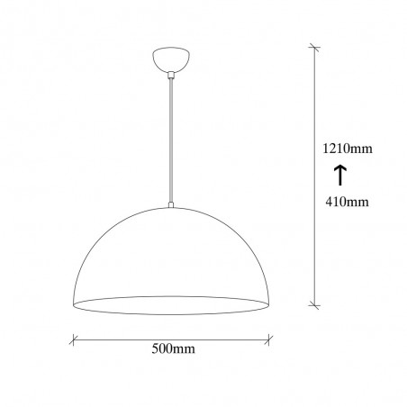 Lampe de plafond Harvey 50 Noir