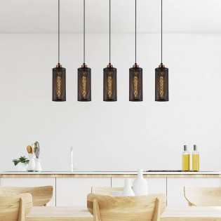 Regletté de suspension Marismo (5 lumieres)