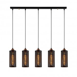Regletté de suspension Marismo (5 lumieres)