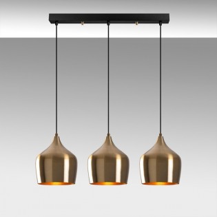 Regletté de suspension Momo 22 Vintage (3 lumieres)