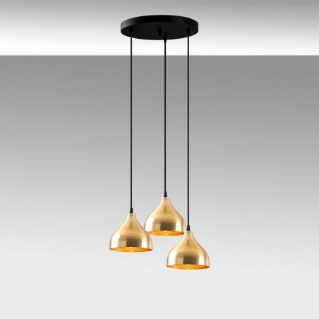 Lampe de suspension Asney 18 Or (3 lumieres)